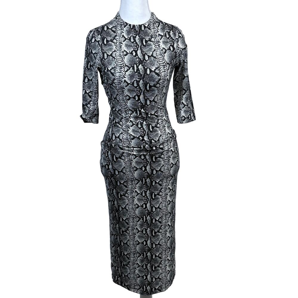 Alice + Olivia Short sleeve snake print dress NWT, size 0